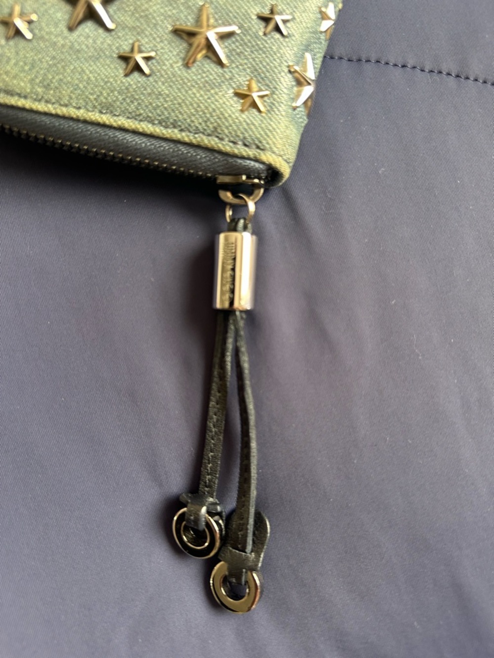 Jimmy Choo "Filipa" (or "Pippa") Star Studded Zip-Around Wallet - Picture 4 of 8